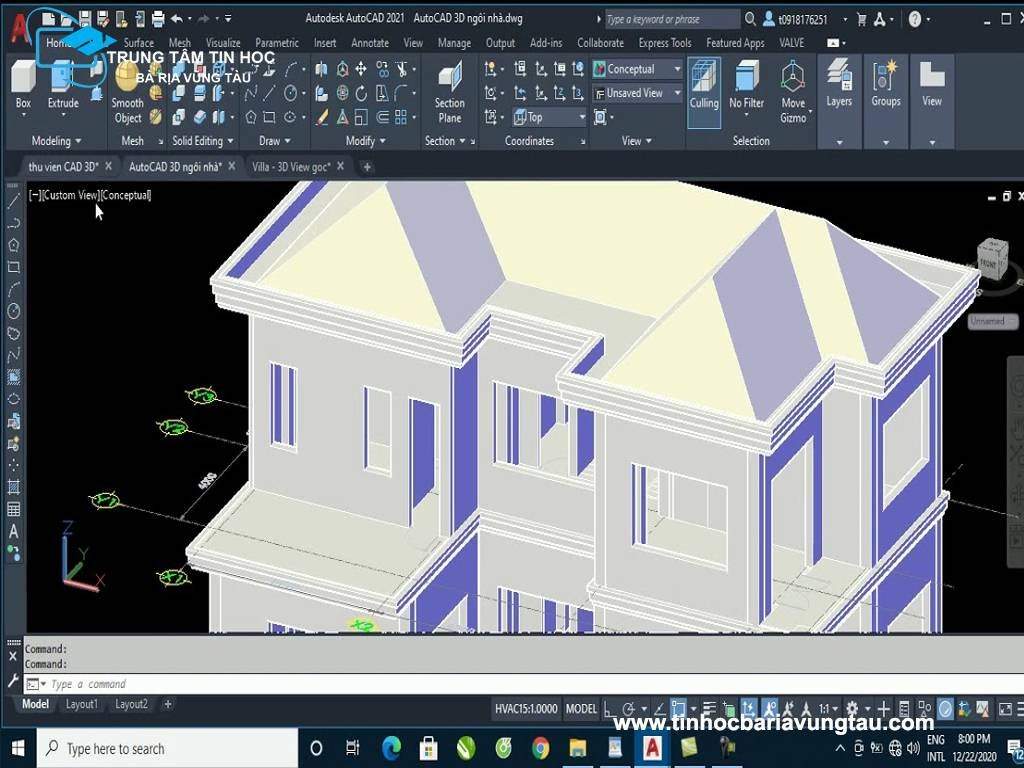 AutoCAD 3D: AutoCAD 3D là một trong những phần mềm thiết kế đồ họa 3D phổ biến nhất hiện nay, nó giúp các kiến trúc sư, kỹ sư và nhà thiết kế tạo ra các bản vẽ 3D chất lượng cao. Chúng tôi sẽ giúp bạn nâng cao kỹ năng sử dụng AutoCAD 3D, giúp bạn tạo ra những công trình độc đáo và ấn tượng.