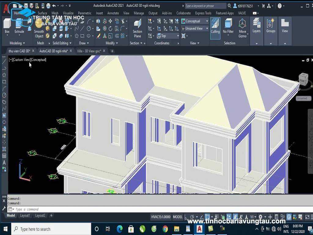 Cách chuyển autocad 2007 từ 2D sang 3D  AUTOCAD