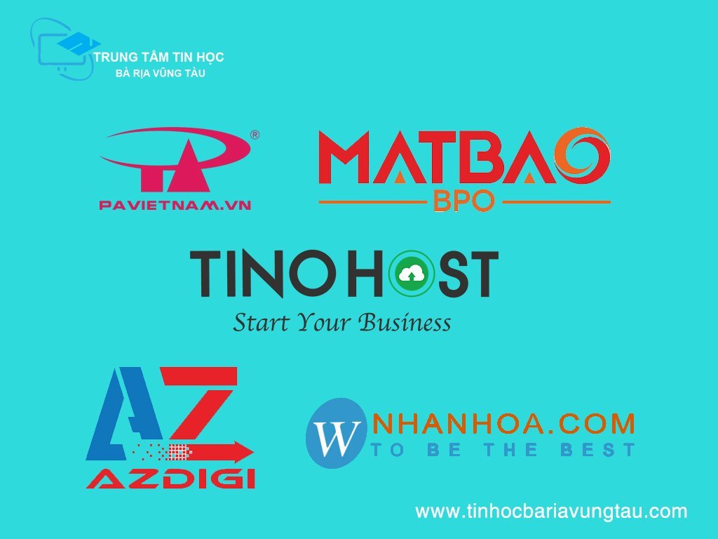 Học viên được giới thiệu các nhà cung cấp tên miền trong khóa học thiết kế Website tại vũng Tàu