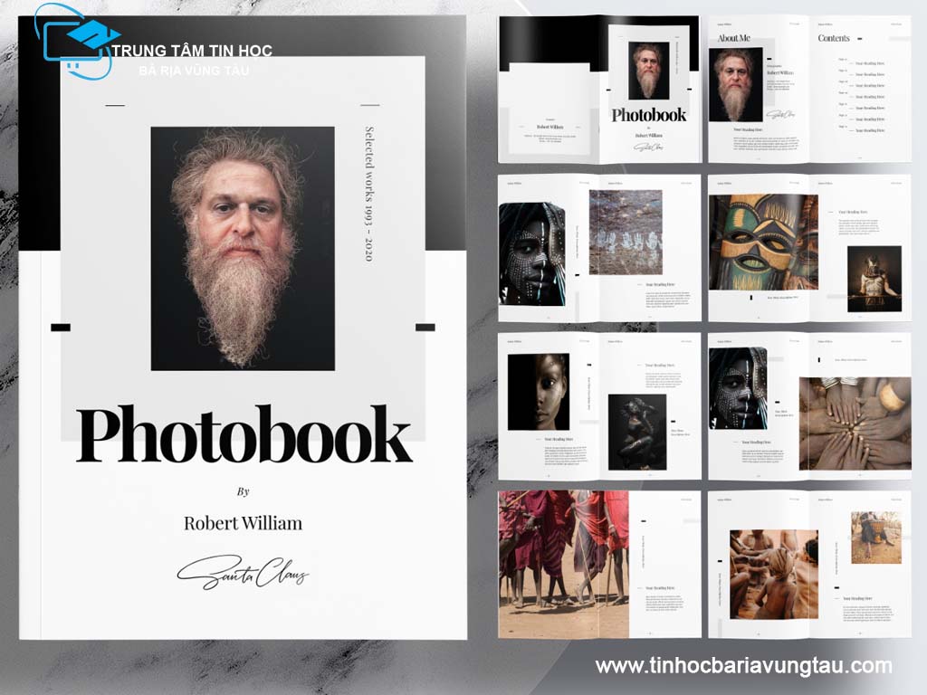 Tác phẩm thiết kế in photobook chuyên nghiệp (Adobe InDesign tại Vũng Tàu)