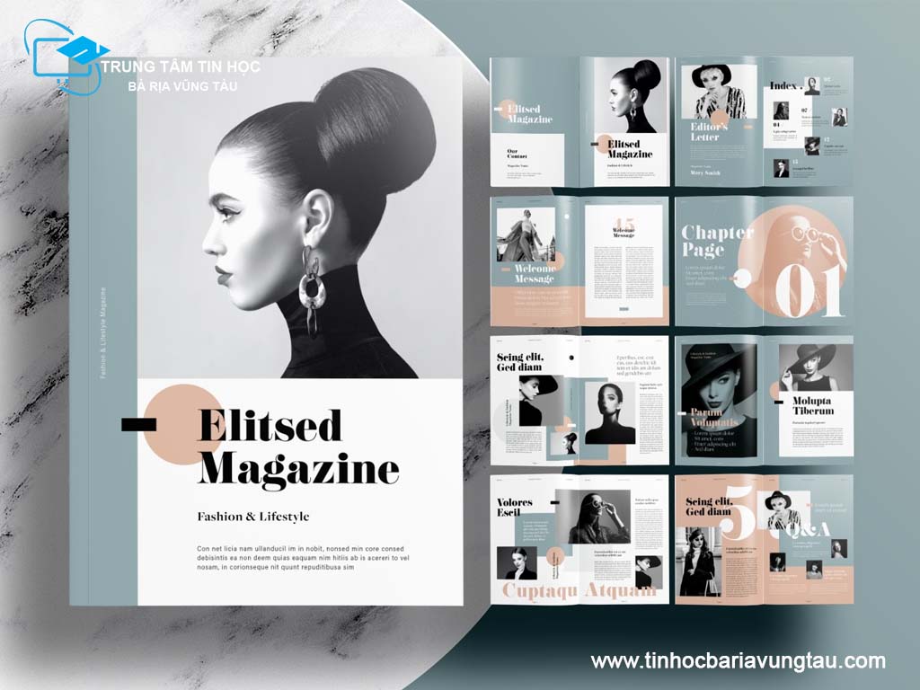 Tác phẩm thiết kế in tạp chí chuyên nghiệp (Adobe InDesign tại Vũng Tàu)
