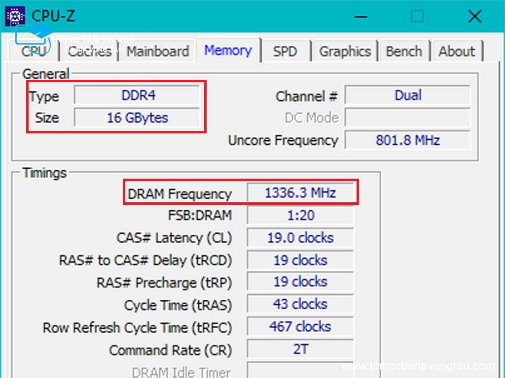 Sử dụng phần mềm CPUZ để kiểm tra trước khi chọn mua và nâng cấp RAM laptop