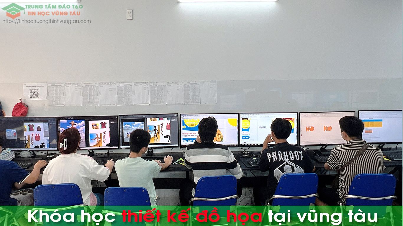 Lớp thực hành tin học hướng dẫn tận tình tại tin học bà rịa vũng tàu