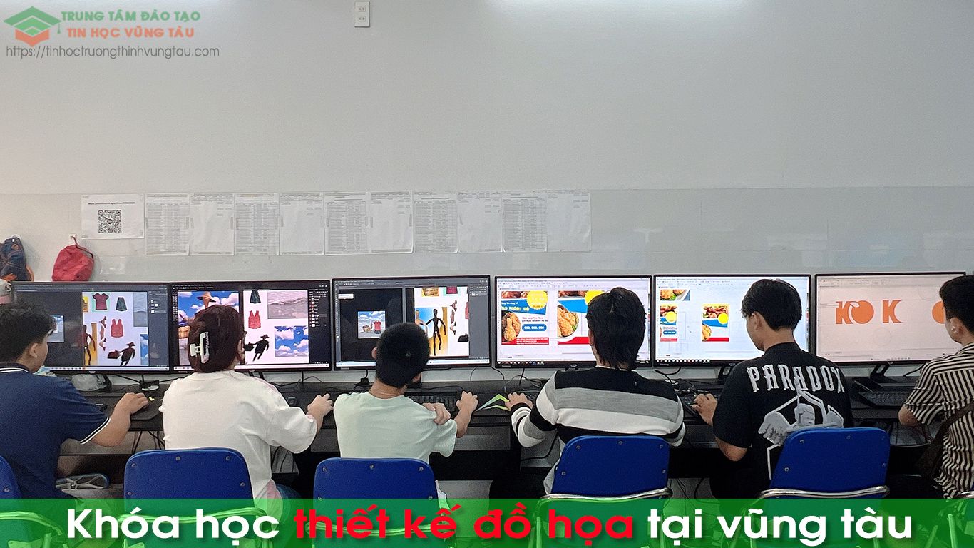 Học thiết kế đồ họa trung tâm tin học bà rịa vũng tàu