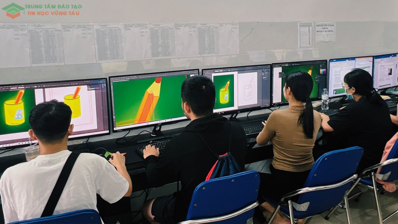 Lớp học thiết kế tại trung tâm tin học bà rịa vũng tàu