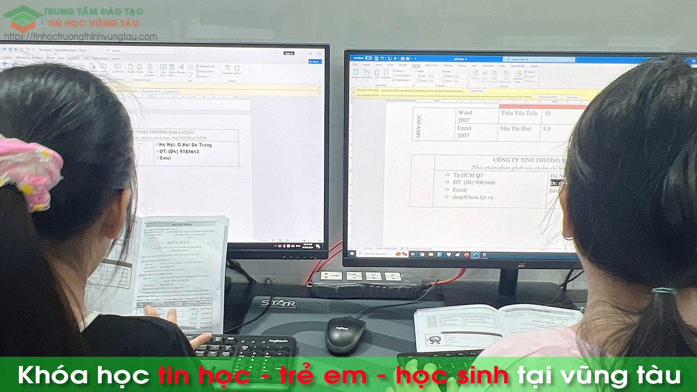 Tin học trẻ em bà rịa vũng tàu