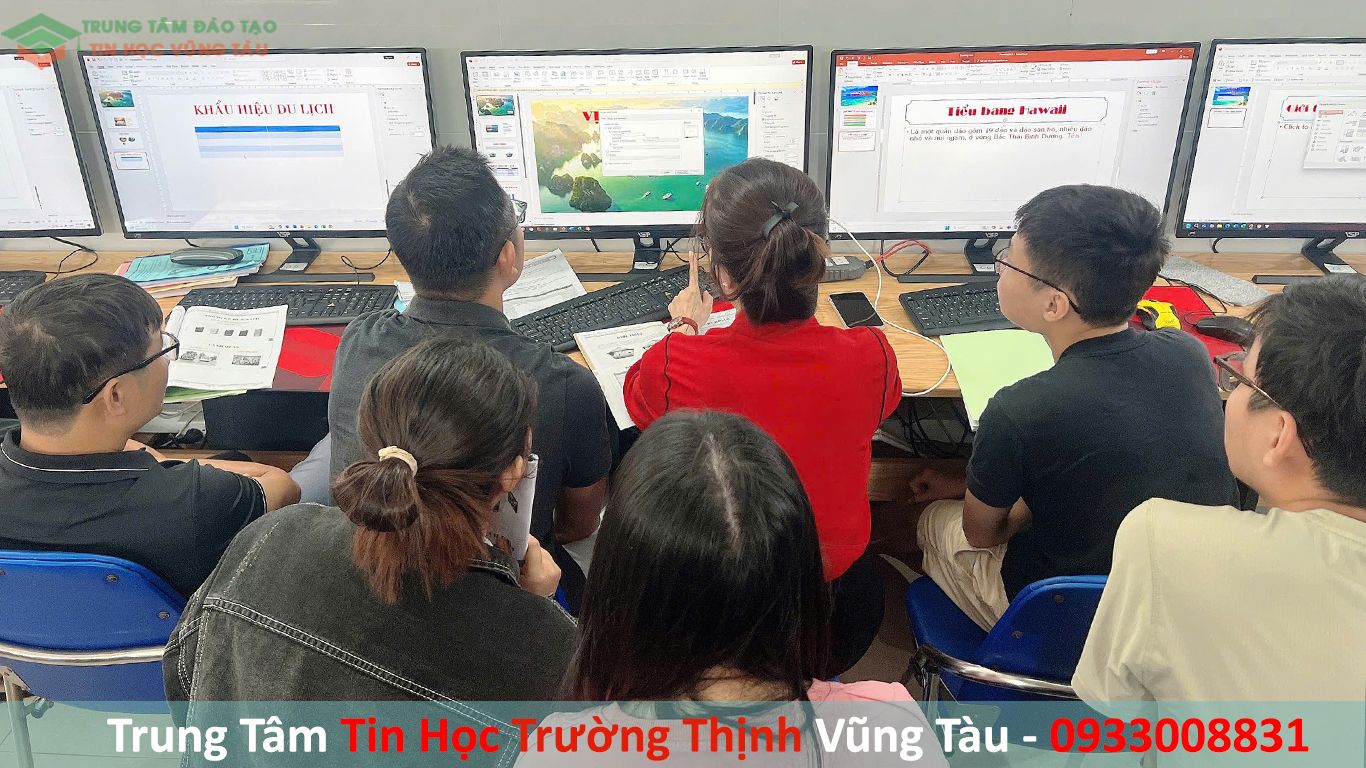 Khóa học tin học văn phòng cấp tốc vũng tàu