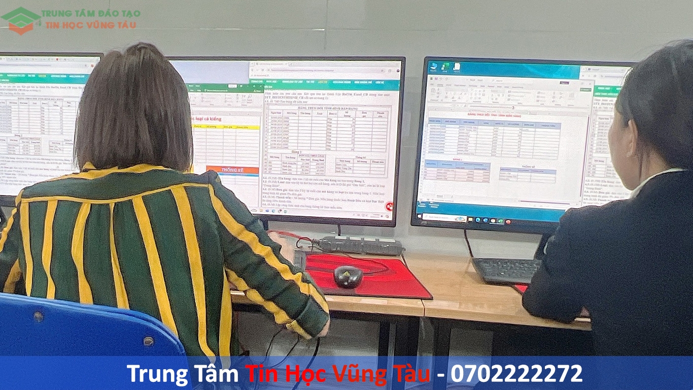 Lớp học excel tại bà rịa vũng tàu